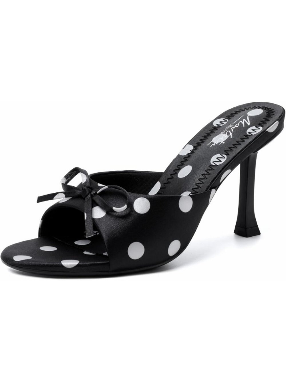Chic Round Toe Kitten Heels with Bow | Vintage Slip-On Backless Sandals for